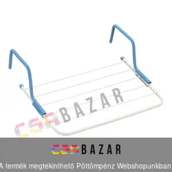 Univerzális ruhaszárító erkély, fürdőkád, radiátorhoz