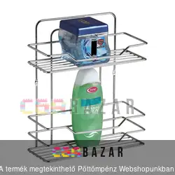 Krómozott 2 részes polc