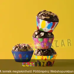 Muffin papír szett - party lufis - 100 db / csomag