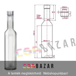 Pálinkás üveg 0,25 L