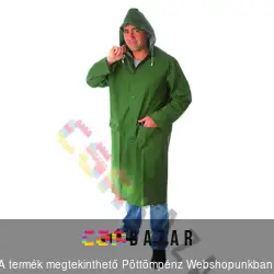 PVC esőkabát zöld hosszú M-es méret