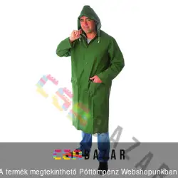 PVC esőkabát zöld hosszú L-es méret