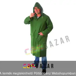 PVC esőkabát zöld hosszú XL-es méret