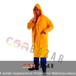PVC esőkabát sárga hosszú L-es méret