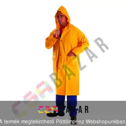 PVC esőkabát sárga hosszú XL-es méret