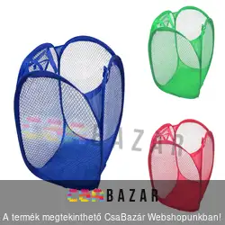 Összecsukható hálós játéktároló szennyestartó