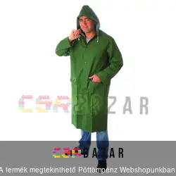 PVC esőkabát zöld hosszú XXXL-es méret