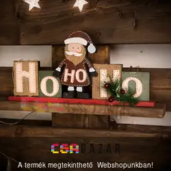 Karácsonyi polcdísz mikulással - 32 x 15,2 cm