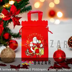 Mikulás zsák textil