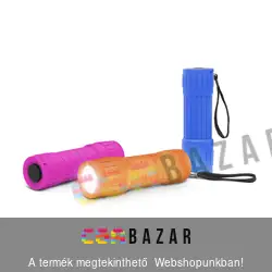 LED-es színes elemlámpa ajándék elemekkel!