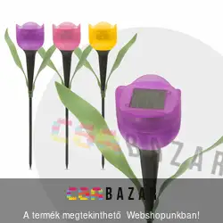 LED-es szolár tulipánlámpa - napelemes lámpa
