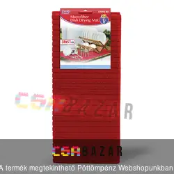 Mikroszálas edényszárító alátét 38x51cm - piros