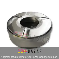 Fém hamutartó, hamutál szélfogós 10 cm