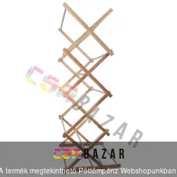 Harmonikás fa pelenkaszárító EXTRA nagy, ruhaszárító