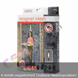 Mágneses mintás szúnyogháló függöny ajtóra lila pillangós 100x210 cm