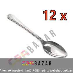 Fém teáskanál 12 db-os szett