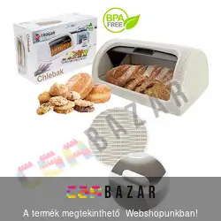 Műanyag fonott mintás kenyértartó