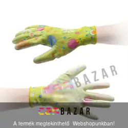 Női kerti munkáskesztyű virág mintával
