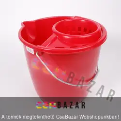 Felmosó vödör csavaróval kerek fémfüles