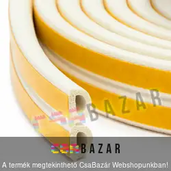 D-Profil öntapadós nyílászáró szigetelő 6m fehér