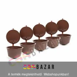 Újratölthető műanyag kávékapszula