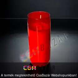 Olajmécses, műanyag mécses betét 14 cm 48 órás - piros