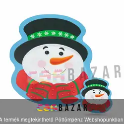 Tányér- és poháralátét - hóember - 8 db