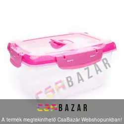 Műanyag csatos ételszállító ételtároló doboz 1.4 L