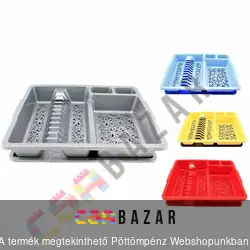 Edényszárító edénycsepegtető tálcával 46 x 36 cm