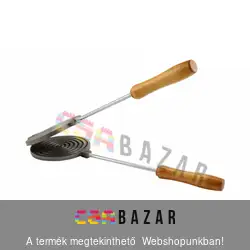 Ostyasütő, sajtos tallér sütő öntöttvas kerek