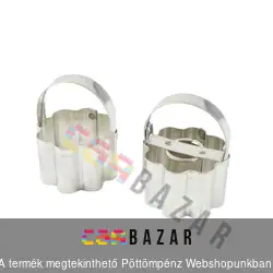 2 db-os fém linzerkiszúró 4 cm