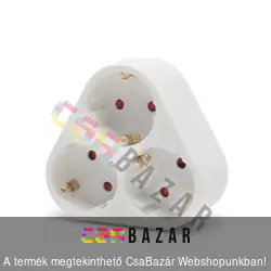 3-as fali elosztó - földelt