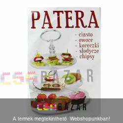 3 emeletes kínáló tálca