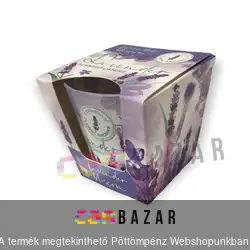 Illatgyertya, illatmécses üvegben levendula