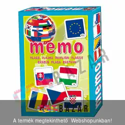 Memória társasjáték zászlók