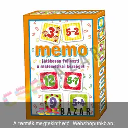 Memória társasjáték számok