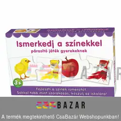 Ismerkedj a színekkel - párosító játék