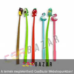 Golyóstoll figurás véggel - többféle