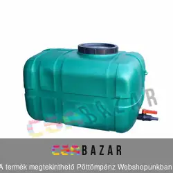 Tartály 280 l kerti zuhanyhoz