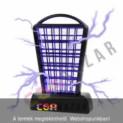 Asztali UV rovarcsapda - akkumulátoros és USB-s, fekete