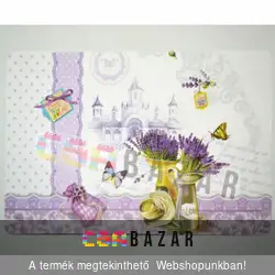 Műanyag tányéralátét levendulás 6 db/csomag - több féle