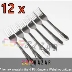 12 db-os evővilla készlet