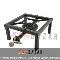 Öntvény Gázzsámoly 25x25 cm-es