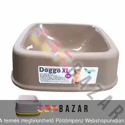 Műanyag kutyatál szögletes 1,5 L