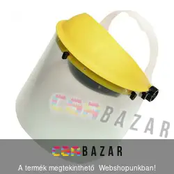 Arcvédő plexi pajzs, látómező homlokpánt