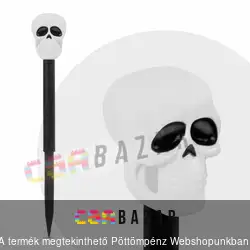 Led-es szolár lámpa halloween koponya