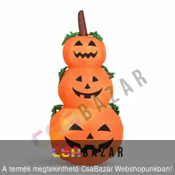 Felfújódó tök dekor 125 cm LEDes IP44 hálózatról működő