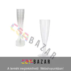 Műanyag pezsgőspohár 4 db / csomag