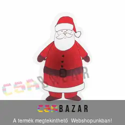 Karácsony-i RGB LED dekor öntapadós - mikulás