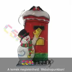 Karácsonyi világító ablakdísz 20 égős beltéri 45cm